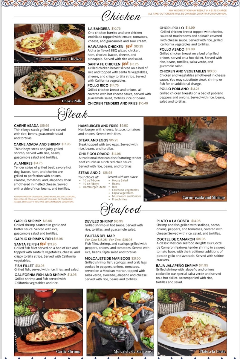 El Bronco | Mexican Restaurant Menu 1