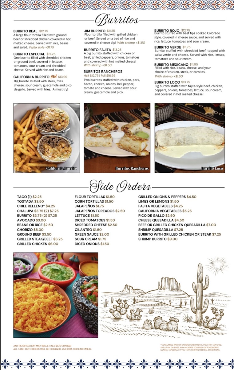 El Bronco | Mexican Restaurant Menu 2