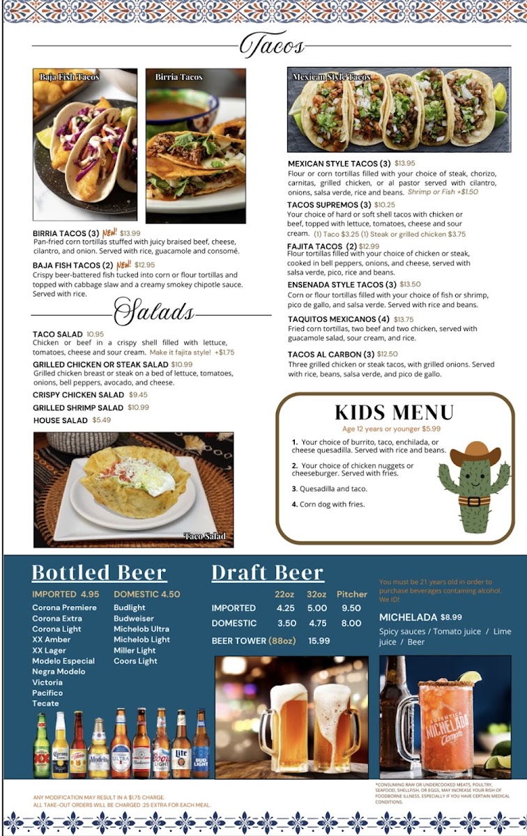 El Bronco | Mexican Restaurant Menu 3