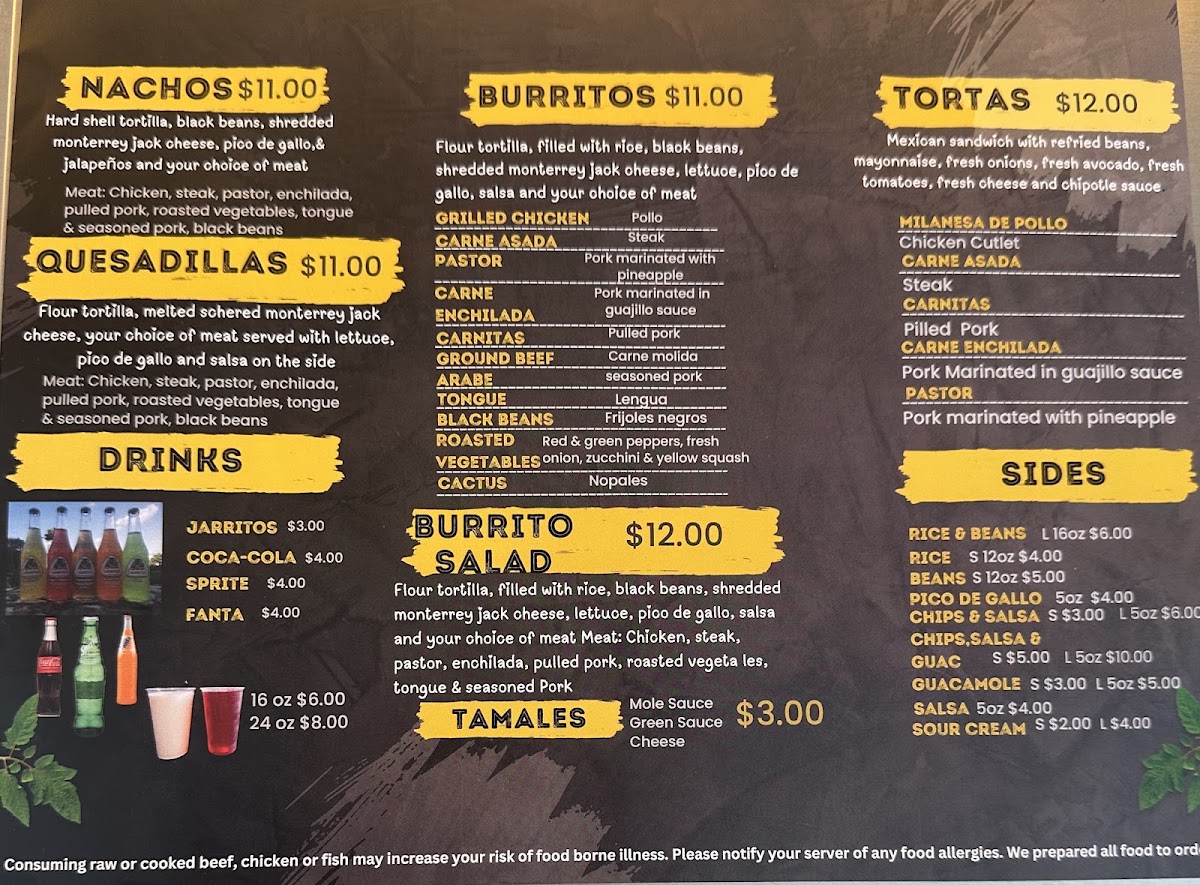 Taqueria Los jefes food truck Menu 5