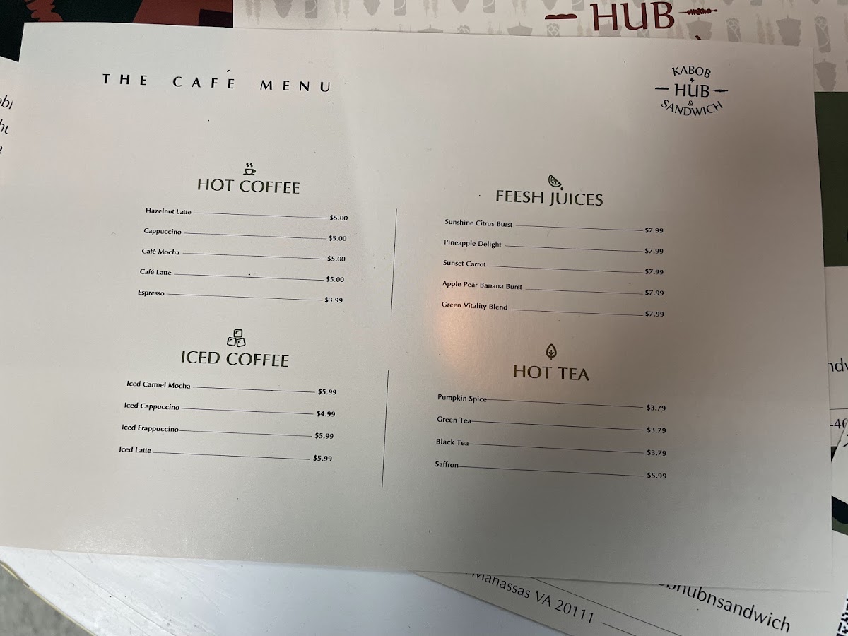 Kabob Hub & Sandwich (Under New Management) Menu 3