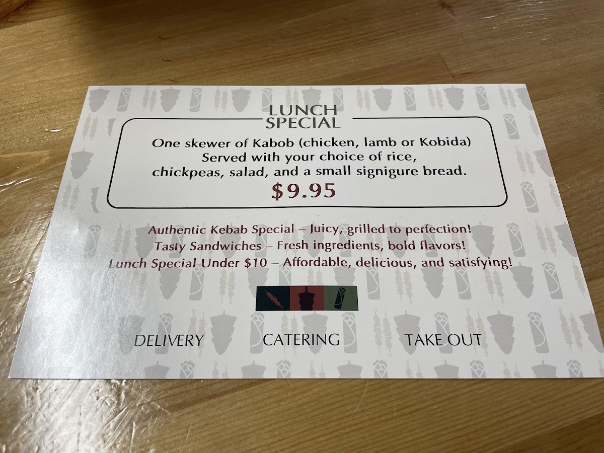 Kabob Hub & Sandwich (Under New Management) Menu 4